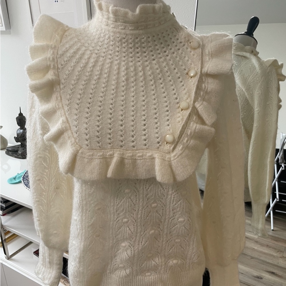 Sezane Brianna Mohair Sweater size small